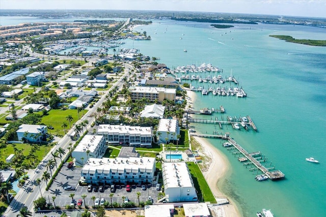 1300 Seaway Dr Unit B6, Fort Pierce, FL 34949 - birds eye view of property with a water view