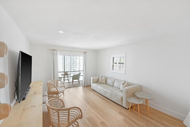 1300 Seaway Dr Unit B6, Fort Pierce, FL 34949 - living room with light hardwood / wood-style floors