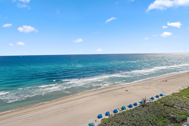 water view featuring a view of the beach