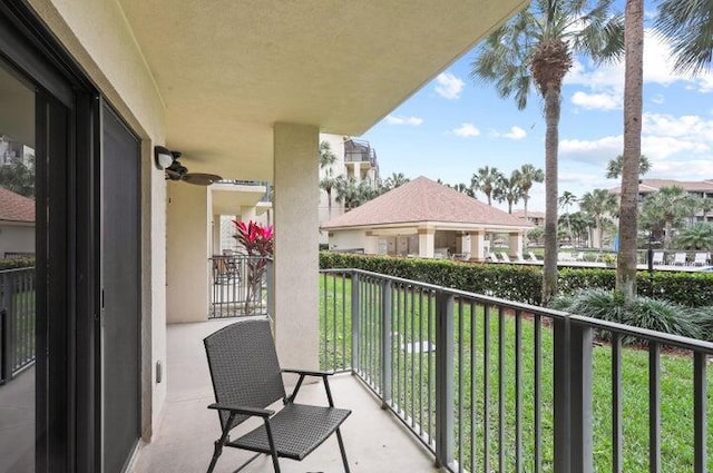 view of balcony