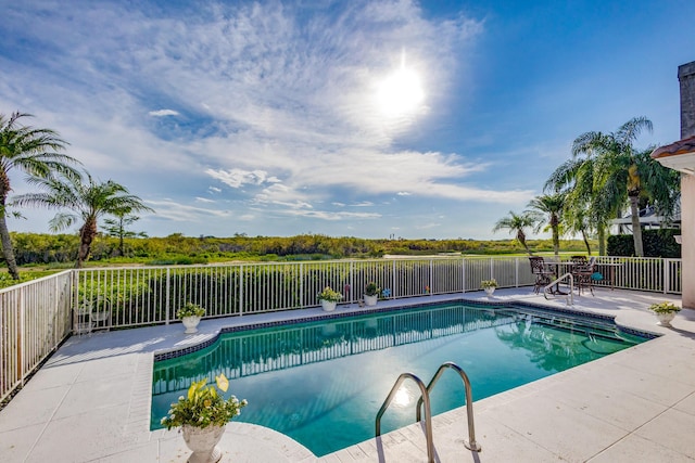 view of pool with a patio