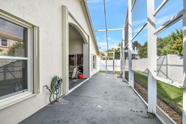 view of sunroom / solarium