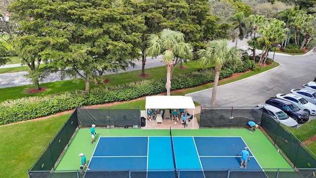 view of tennis court