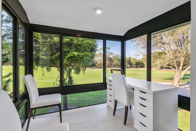 sunroom featuring a wealth of natural light