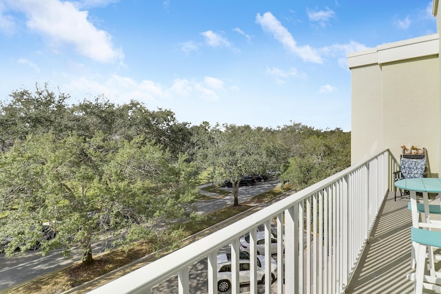 view of balcony