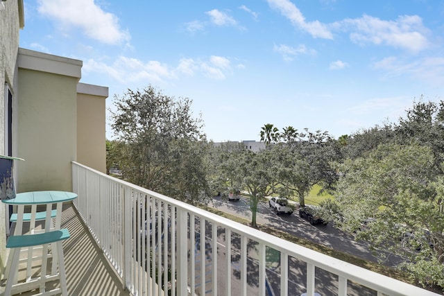 view of balcony