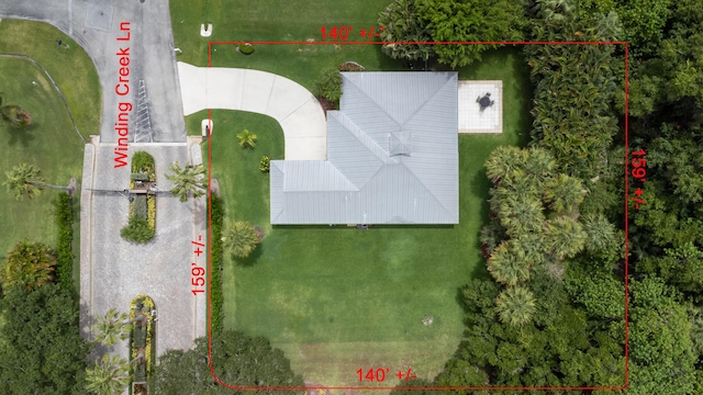 birds eye view of property