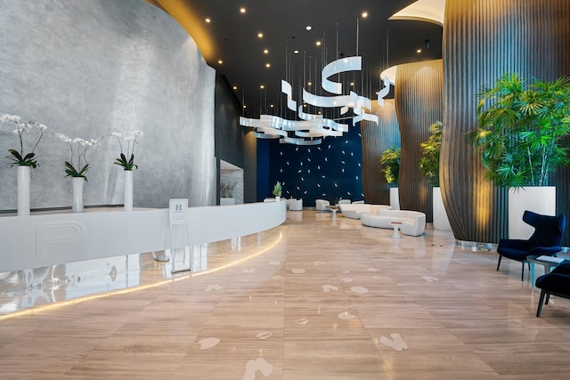 701 N Fort Lauderdale Beach Blvd Unit 504, Fort Lauderdale, FL 33304 - common area with a high ceiling