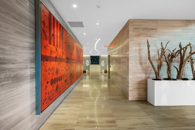 701 N Fort Lauderdale Beach Blvd Unit 504, Fort Lauderdale, FL 33304 - hallway featuring recessed lighting