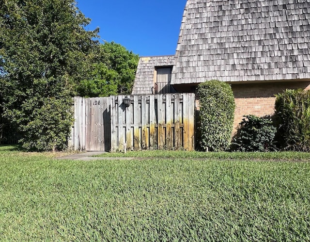 exterior space with fence