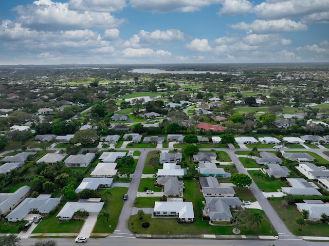 drone / aerial view with a residential view