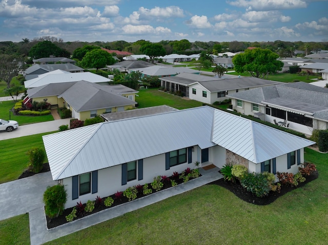 drone / aerial view featuring a residential view