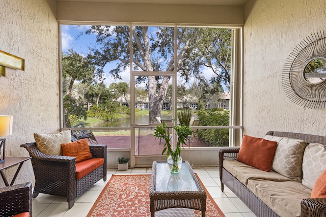 view of sunroom