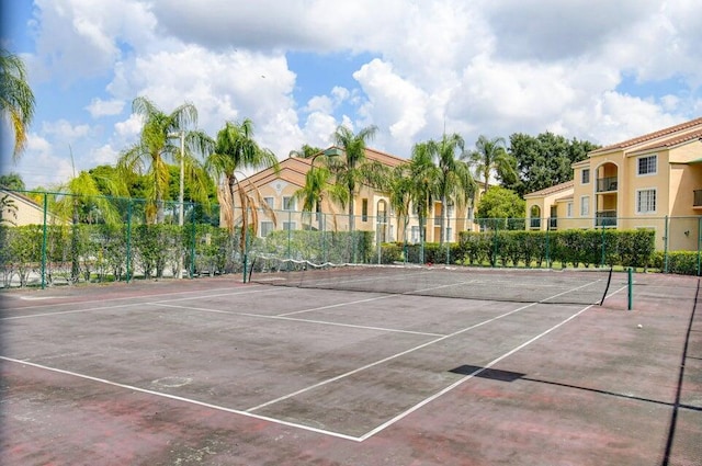 view of sport court