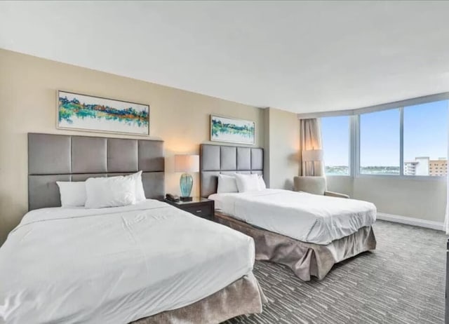 bedroom with carpet floors