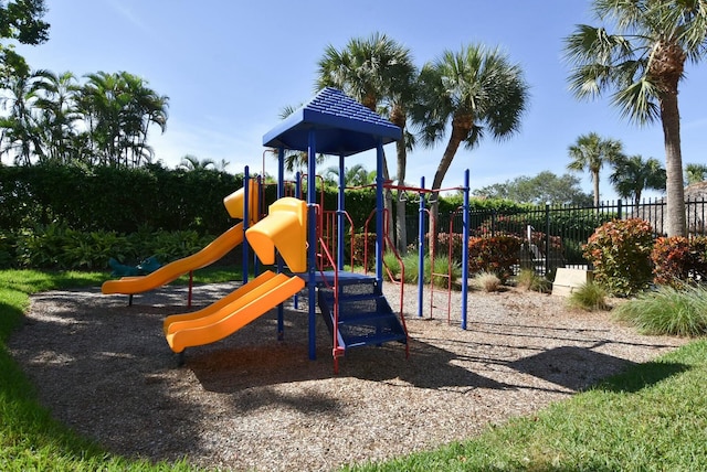 view of jungle gym