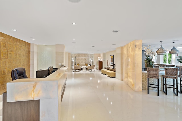 155 Ocean Ave Unit 603, Palm Beach Shores, FL 33404 - building lobby with recessed lighting