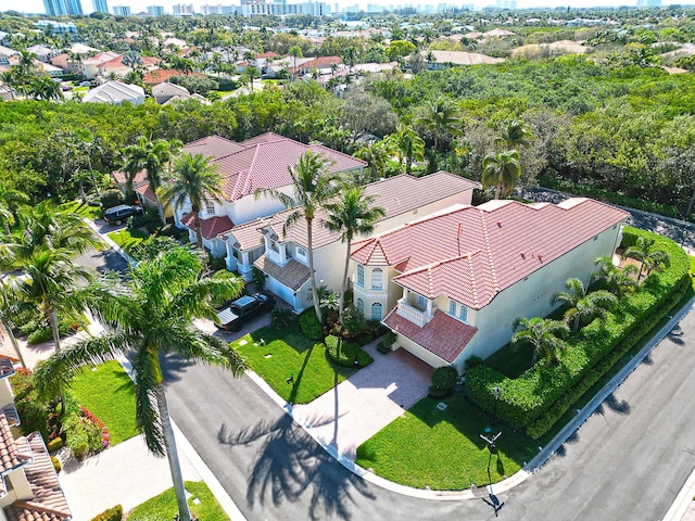 bird's eye view featuring a residential view