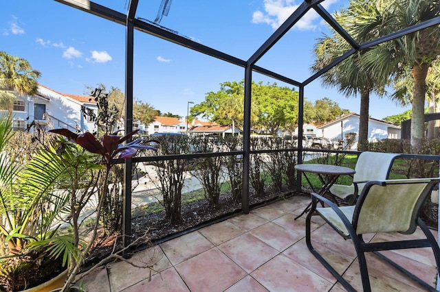 view of sunroom