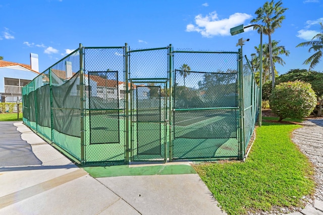 view of tennis court