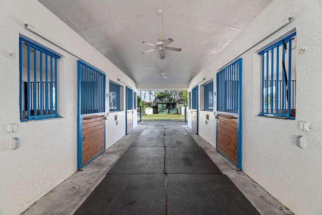 view of horse barn