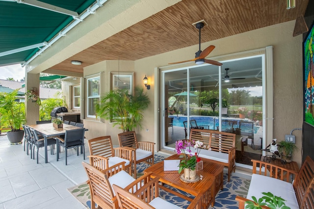 view of patio / terrace with outdoor lounge area