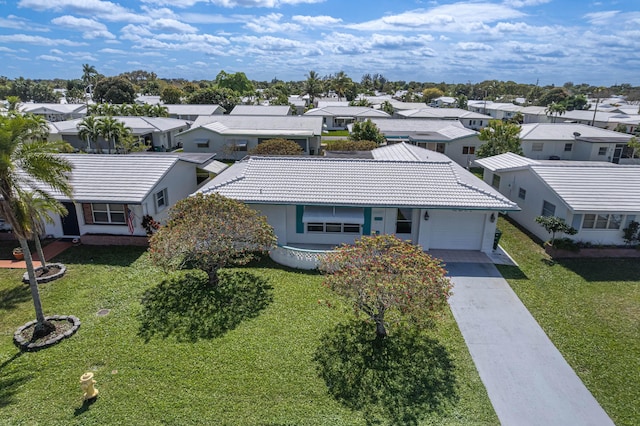 bird's eye view featuring a residential view