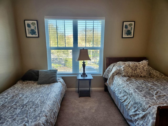 bedroom with carpet flooring