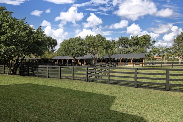 view of horse barn