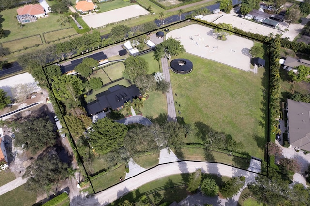 bird's eye view with a residential view