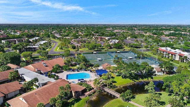 birds eye view of property