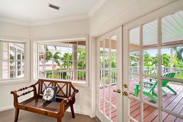 view of sunroom