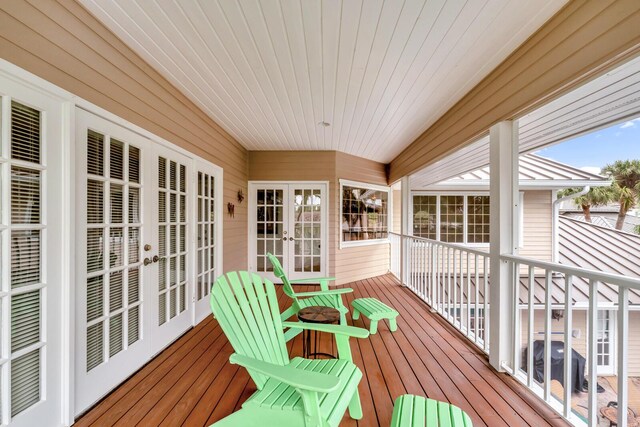 view of sunroom