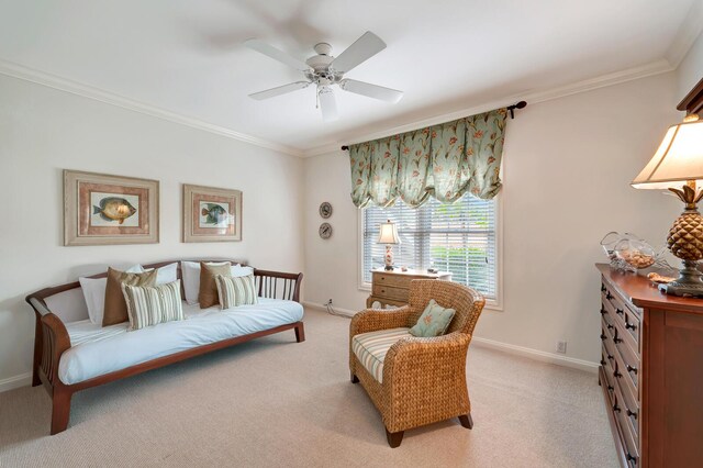 carpeted bedroom featuring lofted ceiling, access to exterior, and ceiling fan