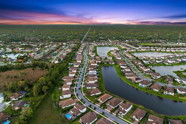 3134 Streng Ln, Royal Palm Beach, FL 33411 - aerial view of residential area featuring a nearby body of water