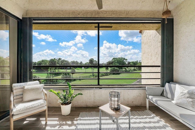 sunroom with a wealth of natural light