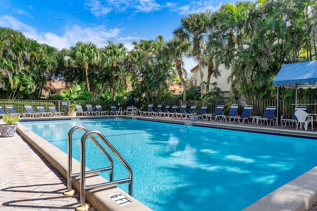 view of pool