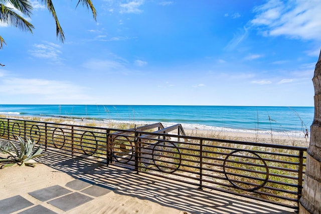 water view with a beach view