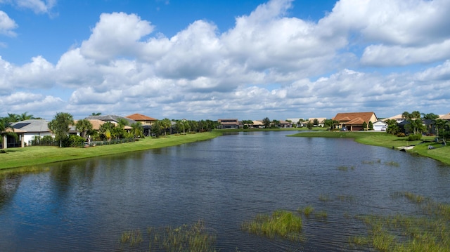 water view featuring a residential view