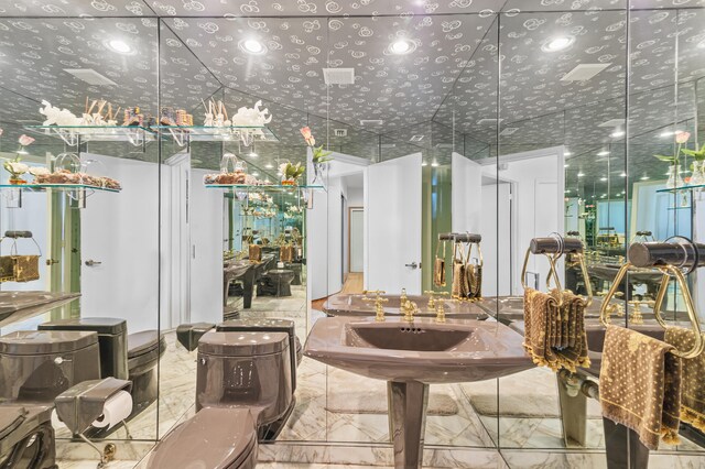6525 Via Benita, Boca Raton, FL 33433 - interior space with marble finish floor