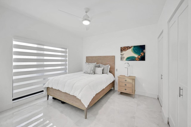 800 Andrews Ave Unit 9, Delray Beach, FL 33483 - bedroom with ceiling fan