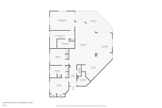800 Andrews Ave Unit 9, Delray Beach, FL 33483 - home floor plan