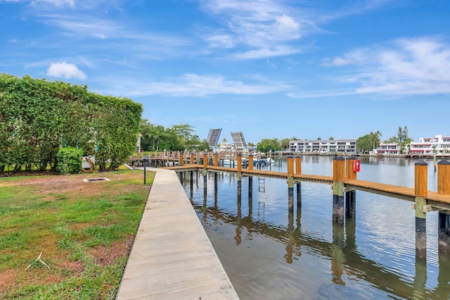 800 Andrews Ave Unit 9, Delray Beach, FL 33483 - view of dock featuring a water view