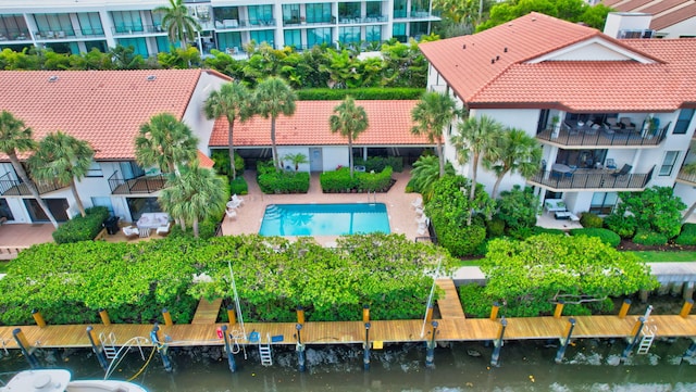 800 Andrews Ave Unit 9, Delray Beach, FL 33483 - aerial view featuring a water view