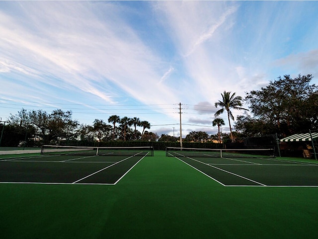 view of sport court