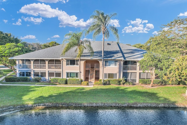 view of property featuring a water view