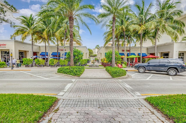 exterior space featuring uncovered parking