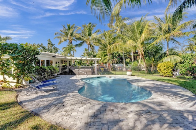 203 NW 15th St, Delray Beach, FL 33444 - view of swimming pool with a patio area