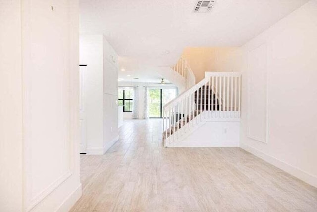 interior space featuring light hardwood / wood-style floors