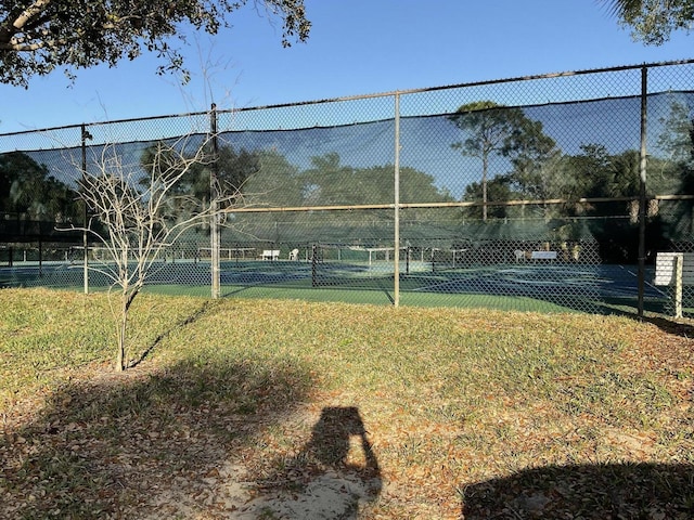 view of tennis court